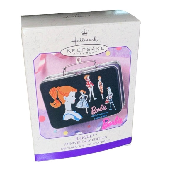 Hallmark Keepsake Ornament Barbie Lunchbox 40th Anniversary Edition 1999 NIB VTG - Picture 5 of 5